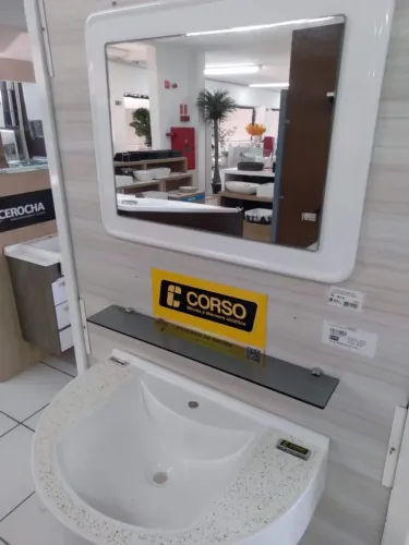Conjunto lavatório ,espelho e prateleira