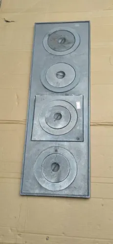 Chapa de ferro para fogão 1,02X35X30 com Bifeira