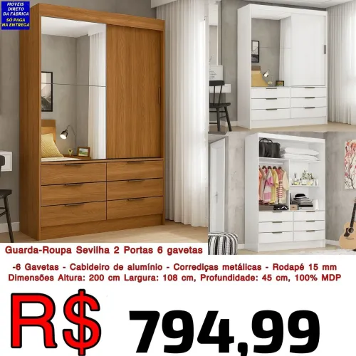 GUARDA ROUPAS RECEBE E PAGA NA HORA