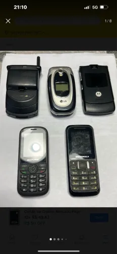 Lote celulares antigos 
