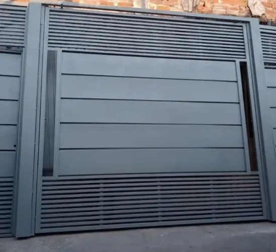 Portão Basculante 2.80x2.50 Ferro Galvanizado 