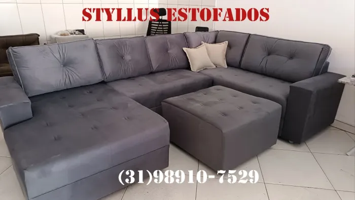 Sofá de canto módulado 