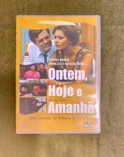 Ontem, Hoje e Amanhã DVD Versátil-Vittorio De Sica com Sophia Loren e Marcello Mastroianni