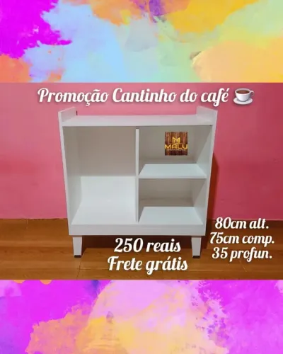 Cantinho do Café - Prateleira 3 Nichos