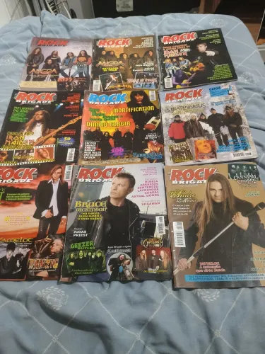 Coleção de Revistas Rock Brigade 9 edições
