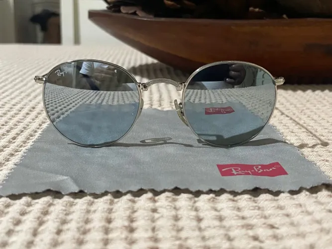Óculos Ray-Ban RB3532 espelhado armação dobrável