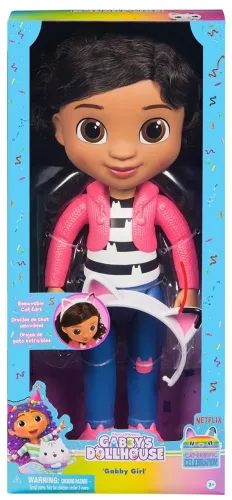 Boneca Gabby de 33cm com Tiara - Gabby's Dollhouse NOVA