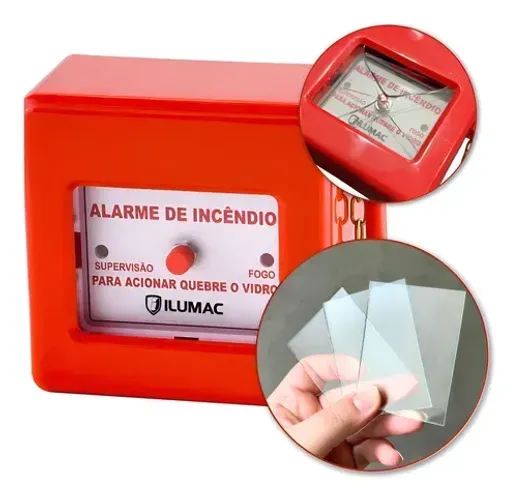 vidro de reposição para acionador manual