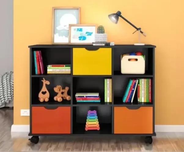 Nicho organizador preto fosco