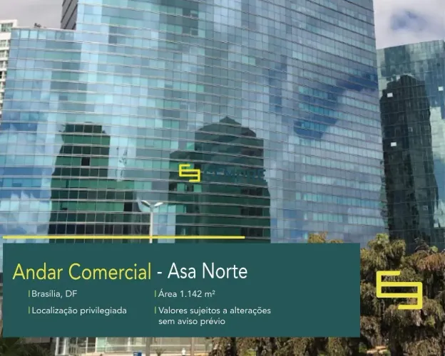 Aluguel de andar na Asa Norte - Edifício SHN