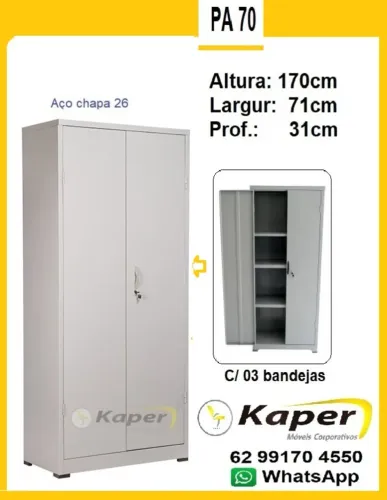 Armário de aço 70 para escritório ( novo ) promoção- leia o anúncio
