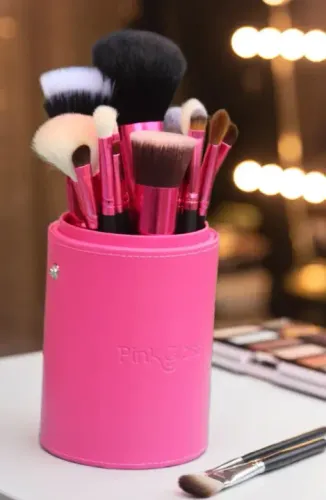Pincéis Pink Gloss - Amazing Pink - 13 pincéis