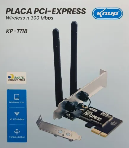 PLACA USB PCI EXPRESS 4 PORTAS KP-T118<br><br>