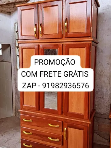 GUARDA - ROUPA - SOLTEIRO COM MALEIRO - NOVO!