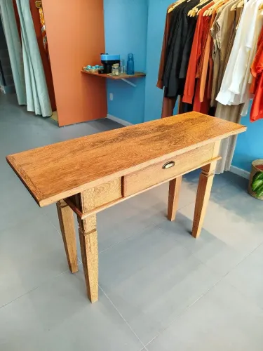 Mesa de apoio, aparadores rústico em angelim
