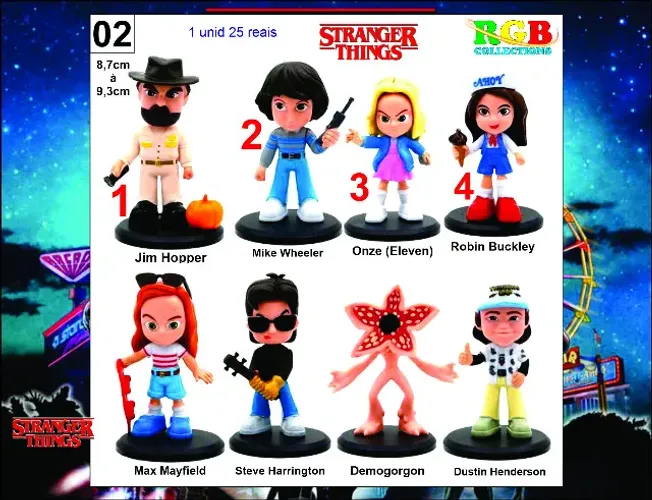 Miniaturas Stranger Things II (venda por unidade ou coleção)