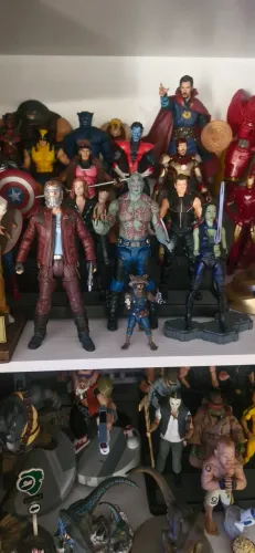 Bonecos guardiões da galáxia marvel select e lengends