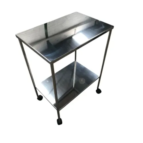 Mesa Auxiliar 60x40cm - Rodas de Nylon Silenciosas