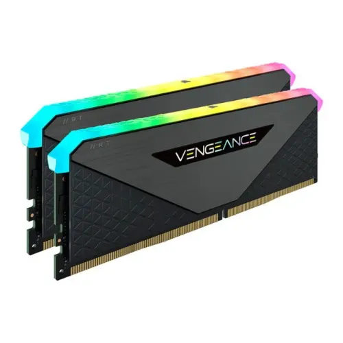 Memoria Corsair Vengeance RGB RT, 64GB (2x32GB), DDR4, 3600MHz, C18, Preta, CMN64GX4M2Z360