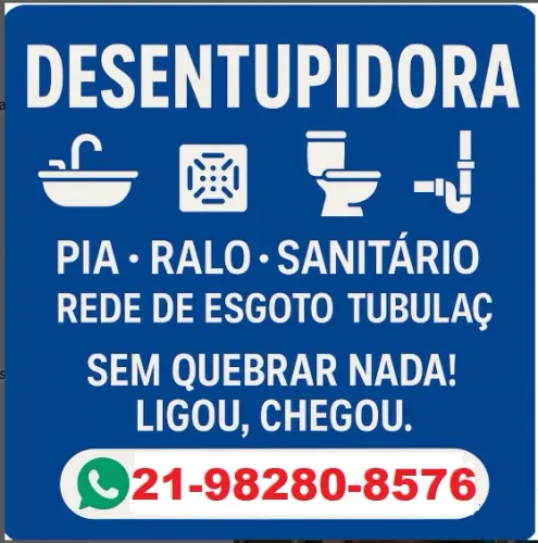 Desentupidora, Zona Norte - Chegamos em 30 Minutos!!!