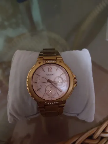 Relógio Orient Feminino Swarovski - Modelo Raro FTSSM021.S2SR com Caixa e Elos Originais