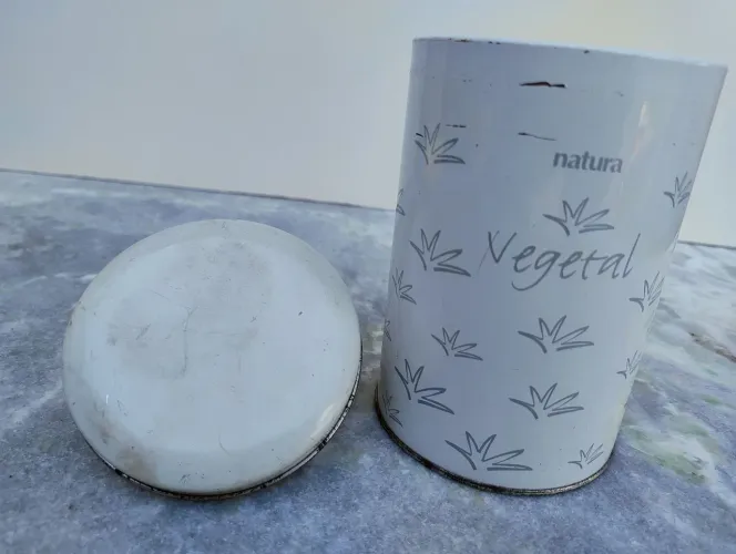 Lata de Metal Vintage Natura Vegetal