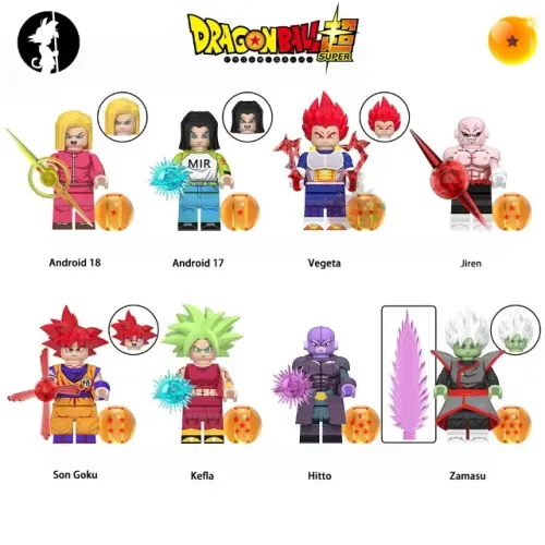 Coleção de bonecos de Dragon Ball Minifigures Tipo Lego vários disponivel