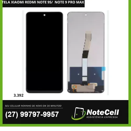 Tela Display Para Xiaomi Redmi Note 9S Original / Note 9 Pro Max Original 3.392