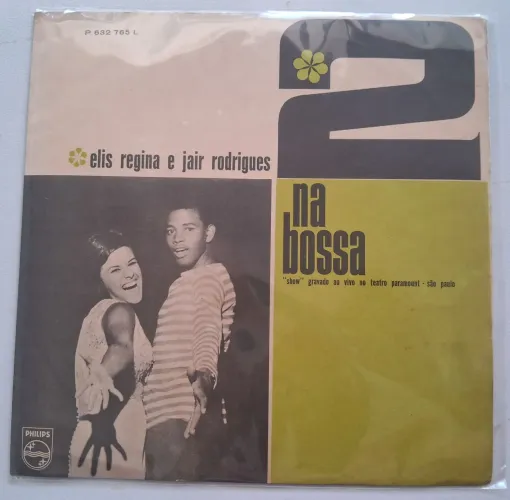 Lp 2 na Bossa - Elis Regina e Jair Rodrigues,  1965, selo Philips, 1ª prensagem. Impecavel