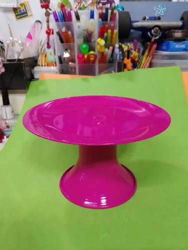 Boleira, Suporte de Doce 10 x Ø18cm Rosa
