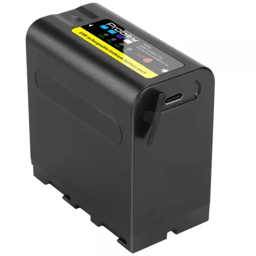 Bateria Digital Np-F990 12000 Mah  Iluminador Led Blackmagic Monitor F970 F980 Transmissor