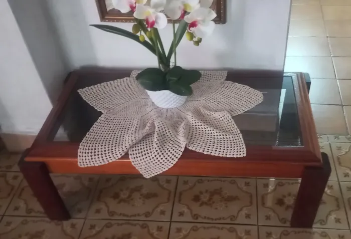 Mesinha de Centro Tampo de Vidro