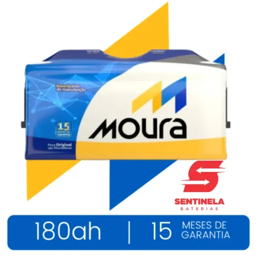 Bateria 180 Amperes Moura Caminhão