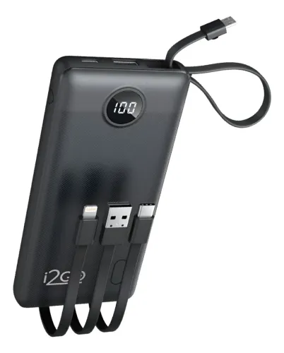Power Bank 12go 10000mah 4 Em 1 Cabos Acoplados - 12go Pro