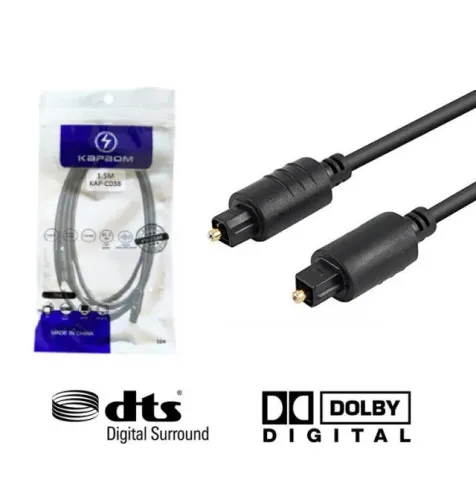 Cabo Óptico Áudio Digital 1M Kapbom