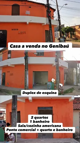 Vendo casa duplex no Genibaú - Aceito troca em veículo