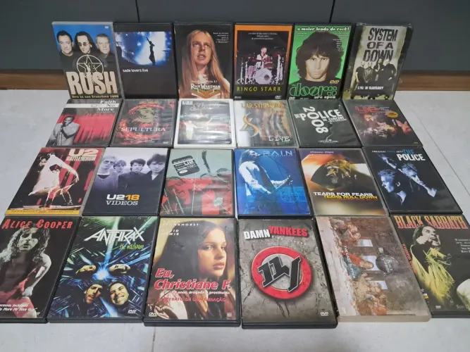 Dvds - Rock, Pop, Metal 20,00 cada (Iron Maiden Led Zeppelin Black Sabbath Soundgarden