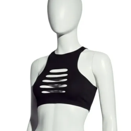 Cropped rasgado simples