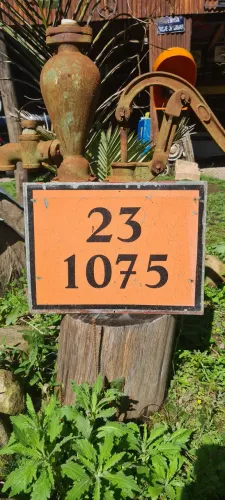Placa caminhão de gás 