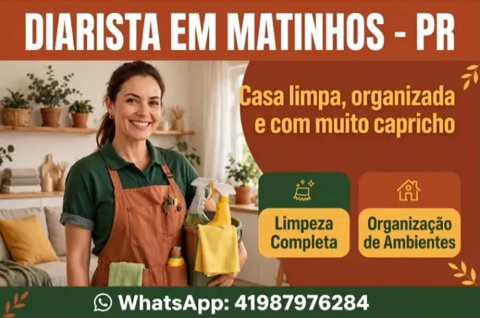 Ofereço o meu serviço de diarista