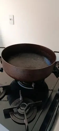 Tacho/panela de ferro antigo/paejeira - 38cm de diâmetro