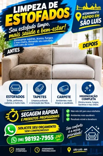 Higienizaracão de estofados