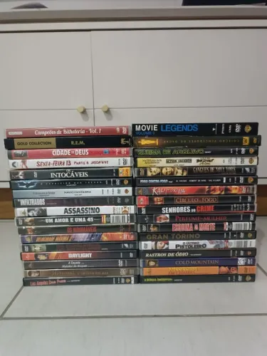 Coleção Lote DVDs Diversos 43 Filmes Originais