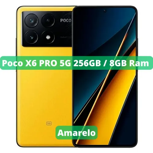 poco x6 pro 5g 256gb amarelo novo na caixa 