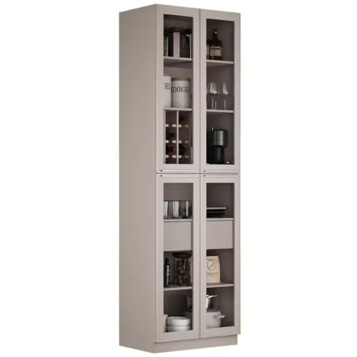 Cristaleira Essence 4 Portas 1 Gaveta Itatiaia/ frete grátis