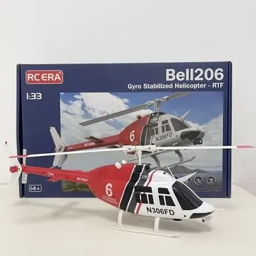 Helicóptero controle Bell 206 jet ranger c138
