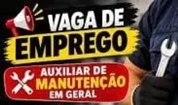 VAGA PARA AUXILAR DE MANUTENÇÃO (CLT) Serviços Básicos de Hidráulica e Elétrica