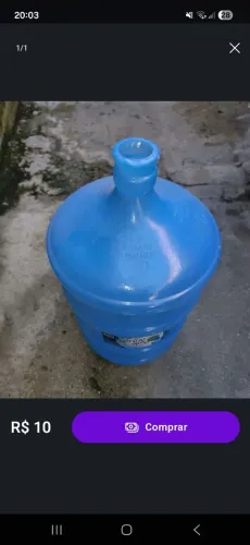 Galão de água vazio 20l