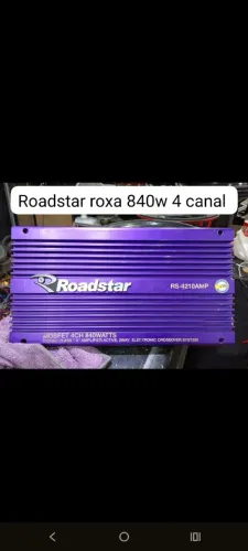 Potência Roadstar roxa 840w 4 canal 