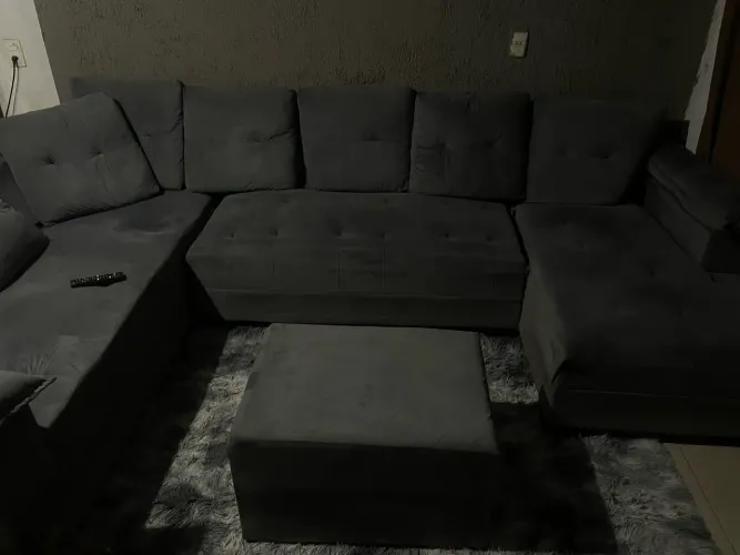 Sofa 7 lugares com puff